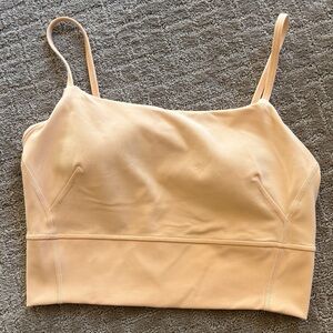 Lululemon Athletica Light Peach Long Line Bra